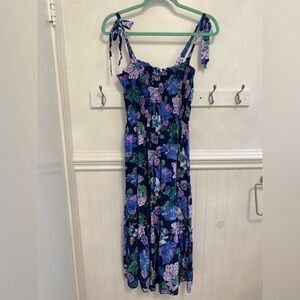 J. Crew Floral Maxi Dress - Blue and Purple